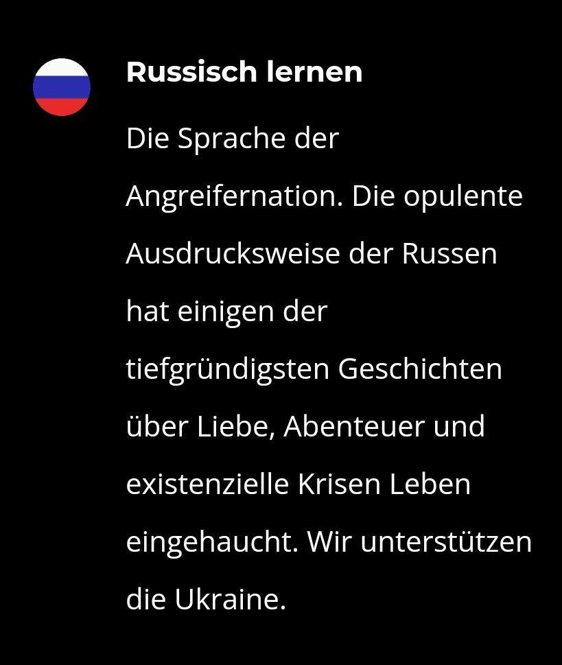 Warum ist die russische Sprache "die Sprache der Angreifernation"? (Lernen, Grammatik, Russland)