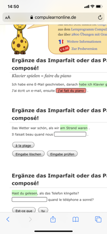 Warum Ist Die Verwendung Vom Passe Compose Hier Falsch Sprache Franzosisch