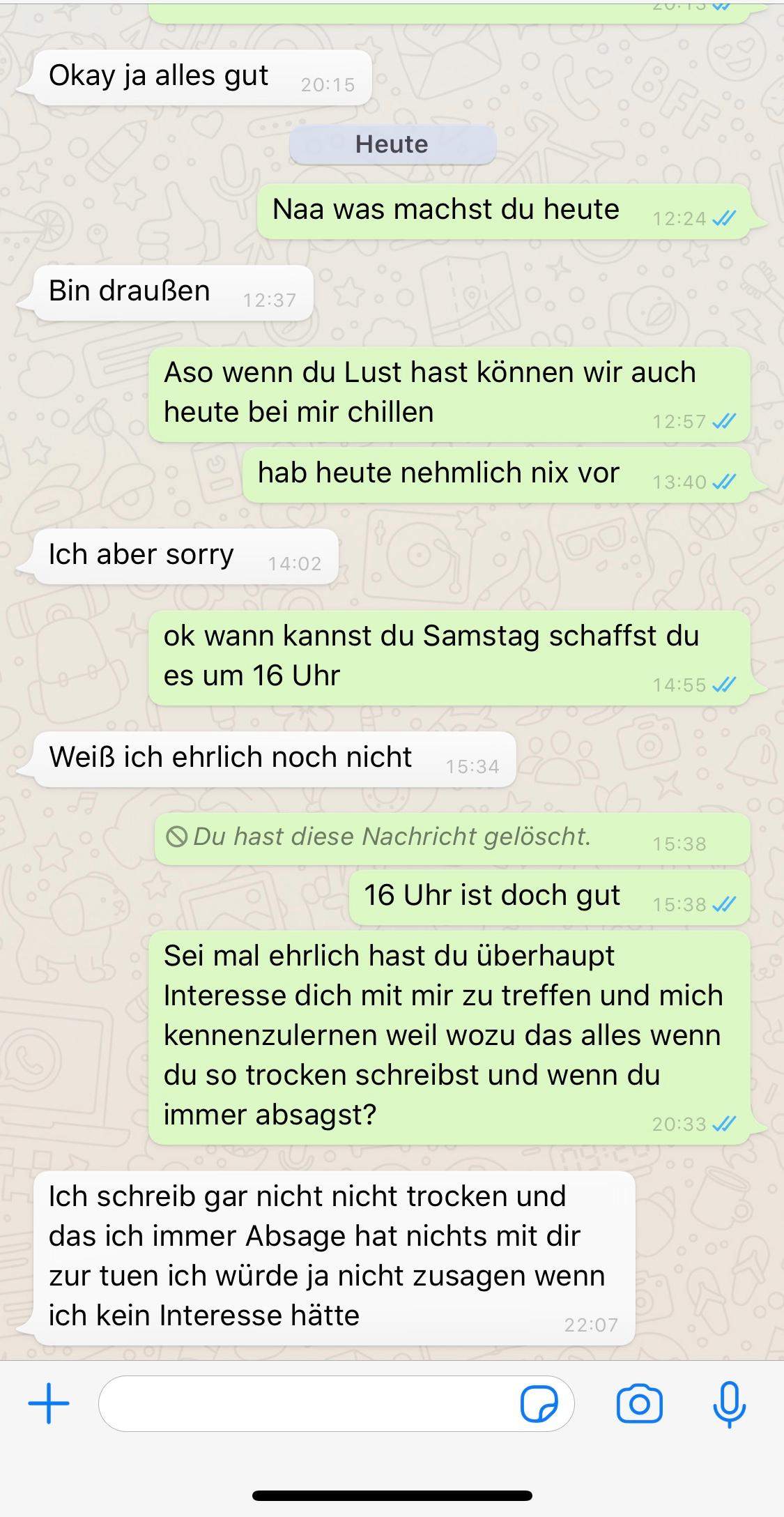 Sich selbst whatsapp schreiben