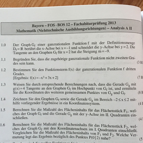 Aufgabe 1.1.) - (Schule, Mathe, Mathematik)