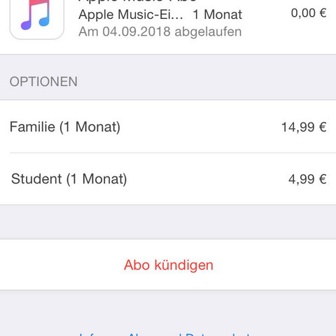Apple Music Konto  - (Musik, Handy, Smartphone)