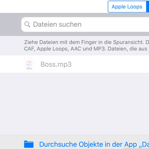 Warum Kann Ich Den Song Bei Der App Garage Band Nicht Einfugen Siehe Bild Musik Apple Lied
