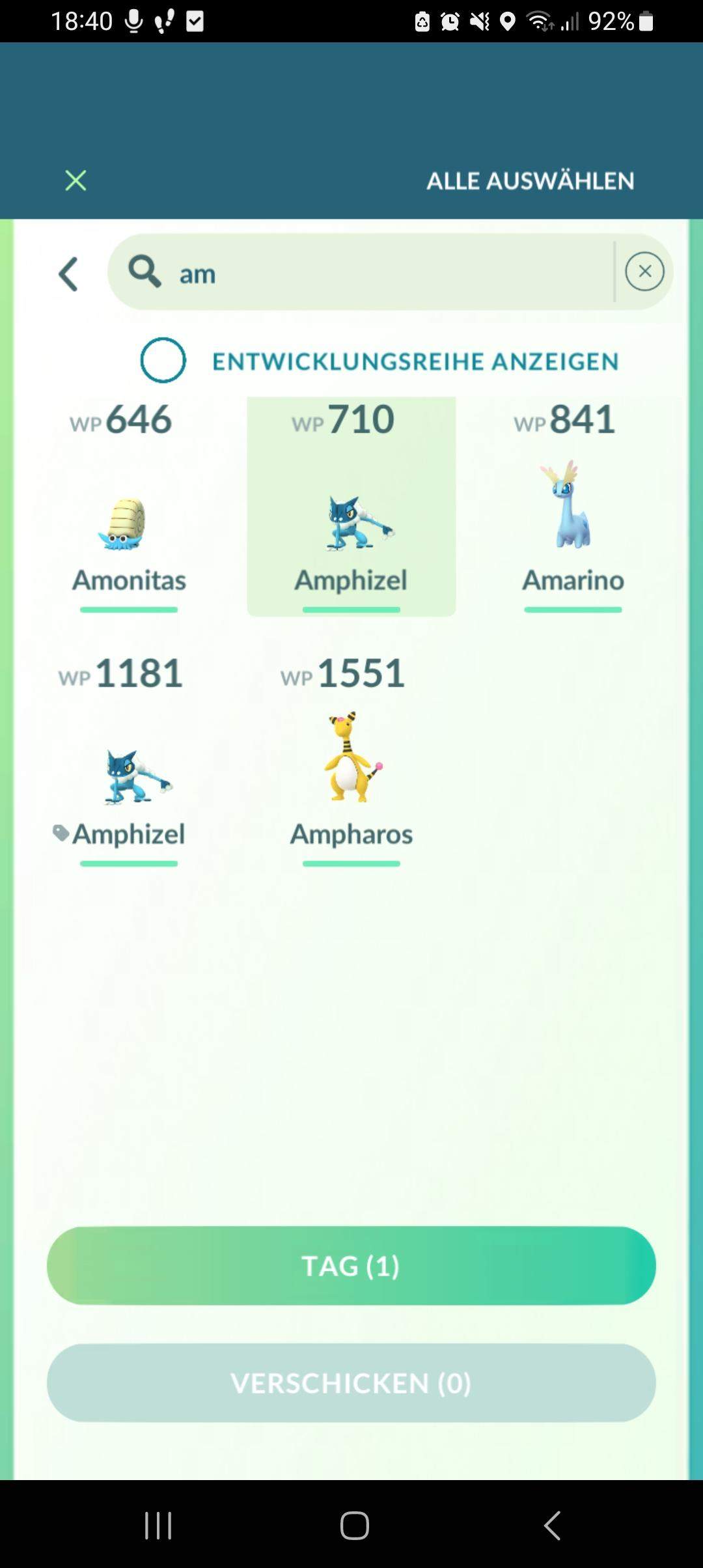 Warum kann ich es nicht verschicken? (Pokemon, Pokemon Go)