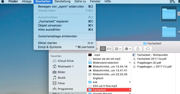 Warum Kann Ich In Macos Nichts Ausschneiden Apple Mac Os