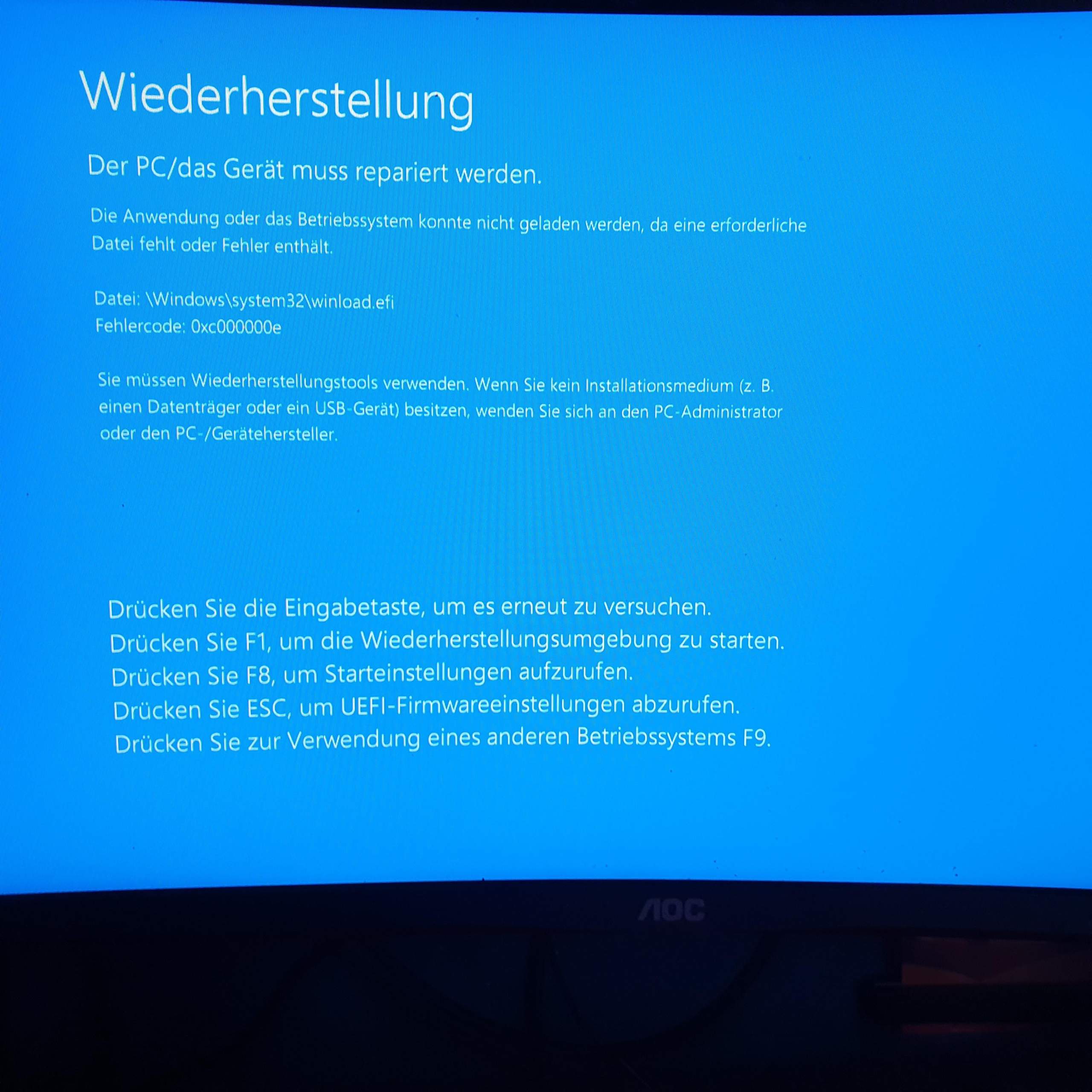 warum kann ich windows 10 version 20h2 nicht installieren