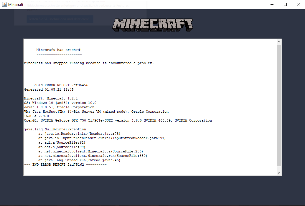 Warum Kann Ich Minecraft 1 2 Nicht Starten Technik Spiele Und Gaming Java Warum Kann Ich Minecraft 1 2 Nicht Starten Technik Spiele Und Gaming Java