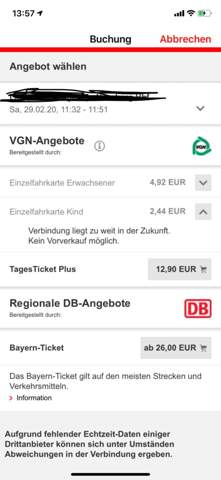 Warum kann ich noch kein Online-Ticket kaufen (DB)? (Reise, Reisen und
