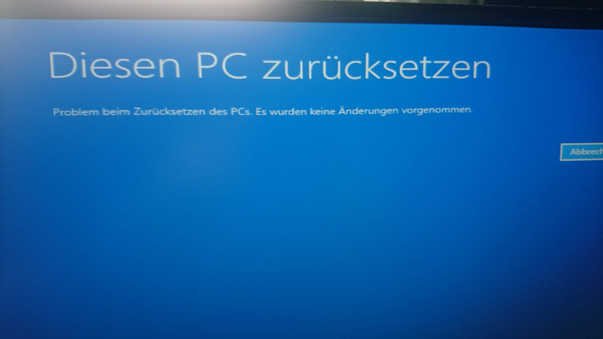 Pc Lasst Sich Nicht Zurucksetzen