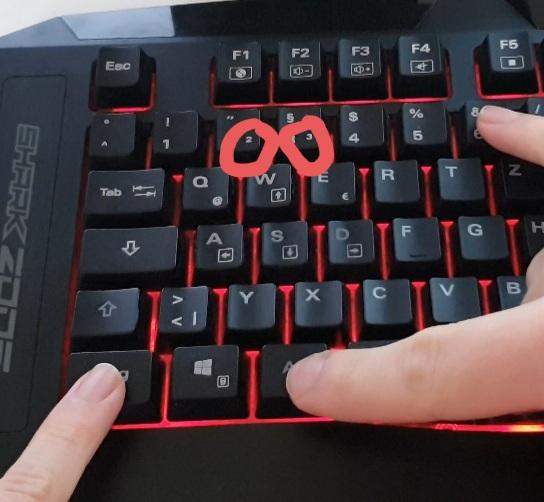 Warum kann man bei der Tastatur nicht