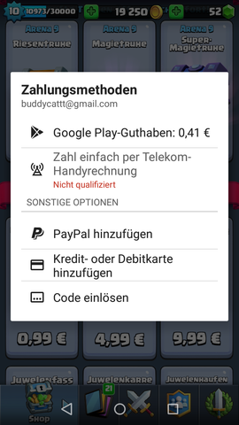  - (Telekom, Google Play Store, bezahlen)