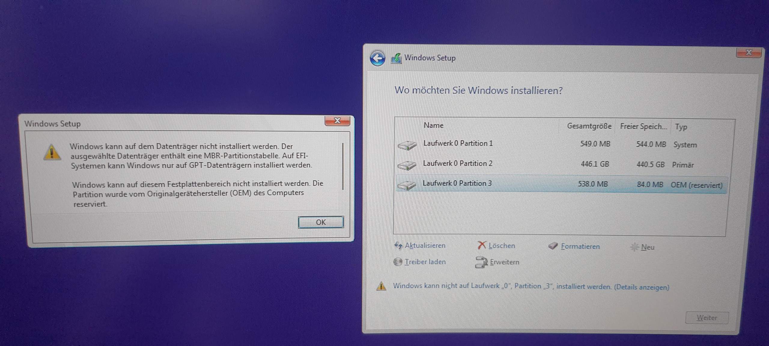 Warum Kann Windows Nicht Installiert Werden? (windows Installieren)