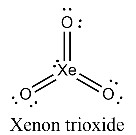 Warum kann Xenon mit 3 O-Atomen Bindungen eingehen?