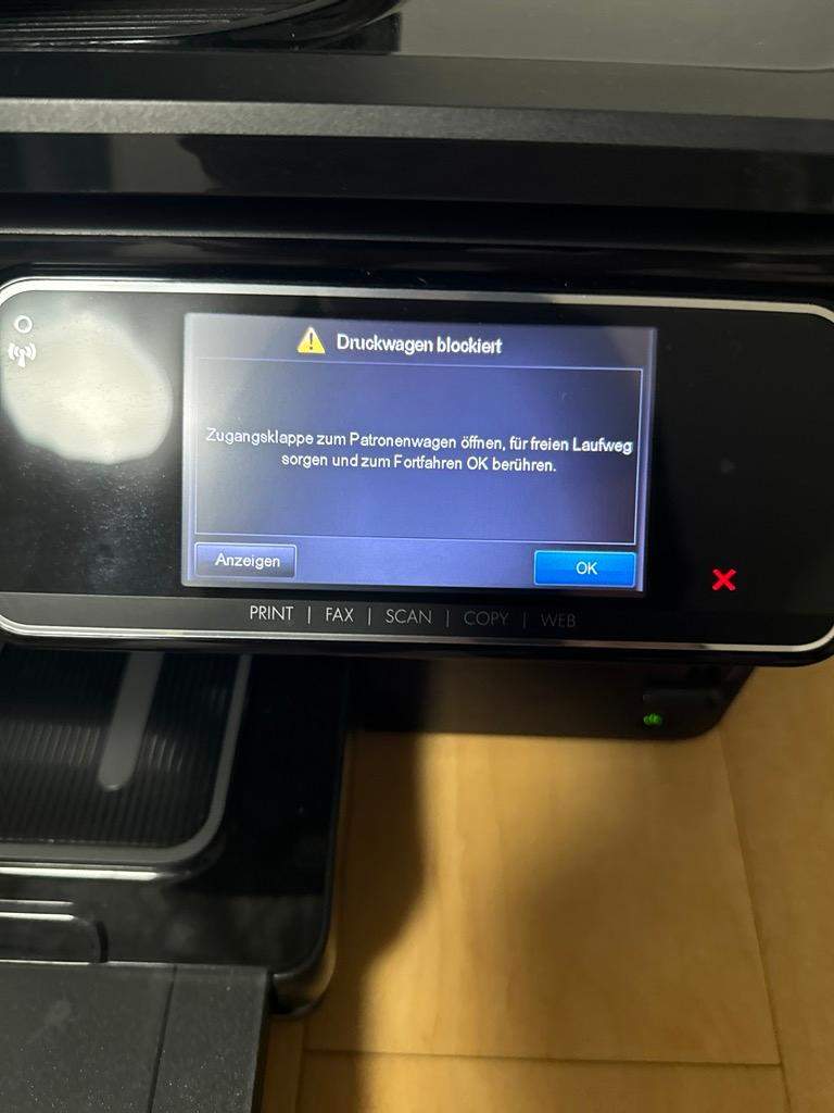 Warum kommt ganze Zeit diese Fehlermeldung bei mein Drucker? (Treiber