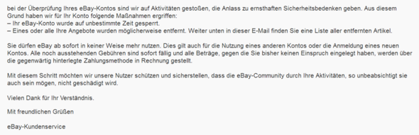 Ebay konto gesperrt neues eröffnen Ebay konto gesperrt neues eröffnen