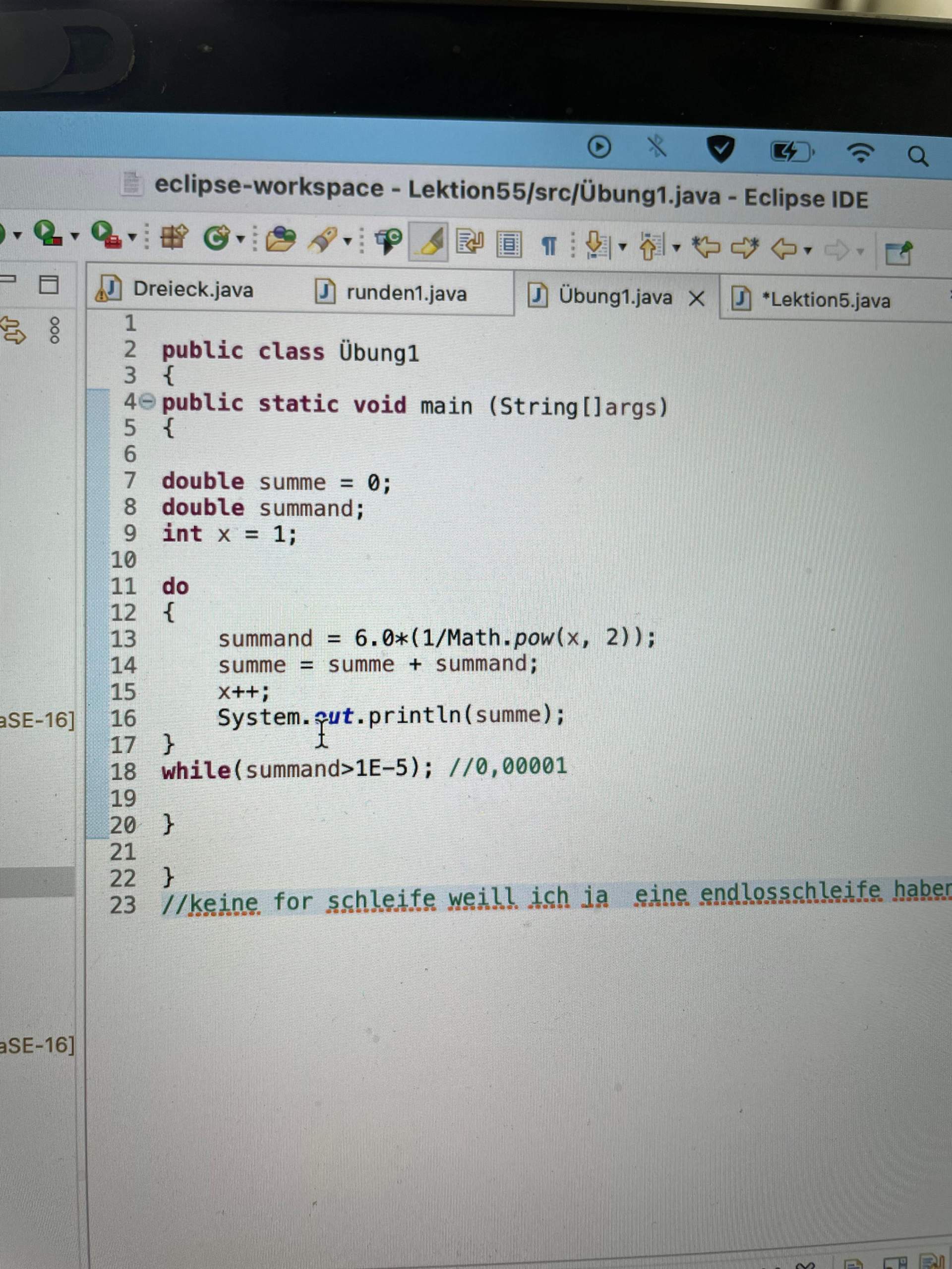 Warum Muss Ich Die Variable Bei Der For Schleife Davor Initialisieren Warum muss ich die variable bei der for schleife davor initialisieren