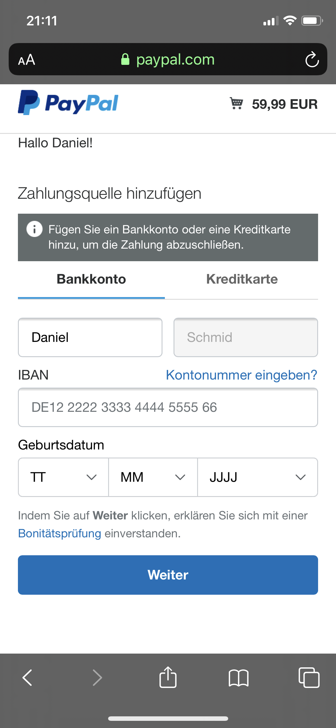 Paypal Zahlungsquelle Hinzufügen Obwohl Schon Vorhanden warum muss ich ein neues bankkonto bei paypal hinzufügen obwohl ich ein