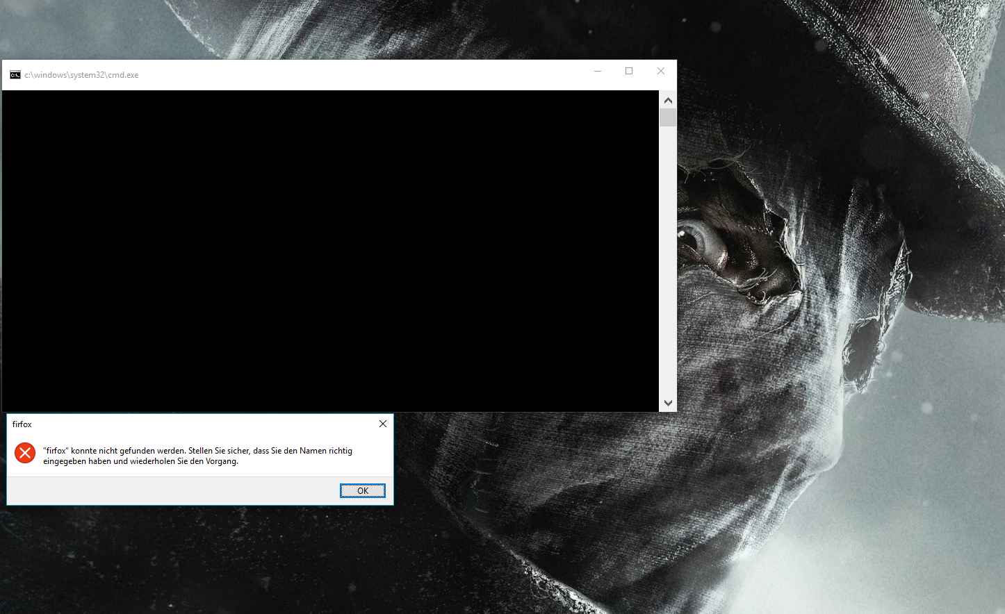 Warum sich bei mir immer wieder dieses CMD Fenster