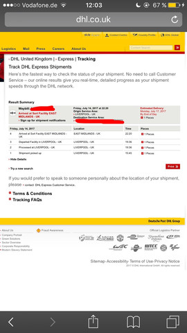 Warum Passiert Da Nichts Mehr Dhl Express Versand Klamotten Bestellung England