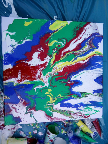 Pouring Grundlagen Techniken Tipps Joe Bauer Abstract