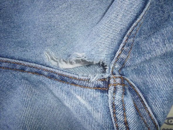 Jeanshose - detail - (Kleidung, Jeans)