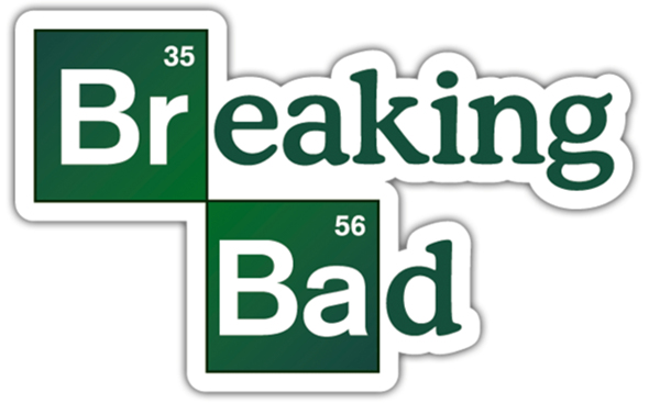 Warum sind die ersten beiden Buchstaben bei Breaking Bad grün und was bedeuten die kleinen Zahlen?