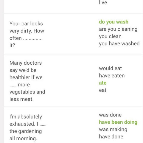 Warum Sind Die Grun Markierten Antworten Korrekt Englisch Lernen English