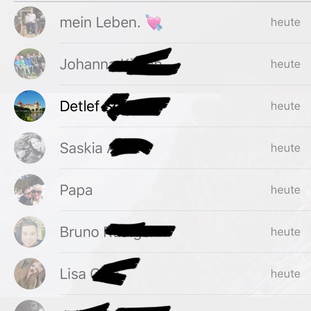 Warum sind die Kontakte grau (Status)? (WhatsApp)