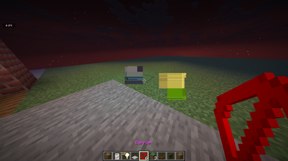 Warum sind die Texturen von barrier und light block so buggy ...