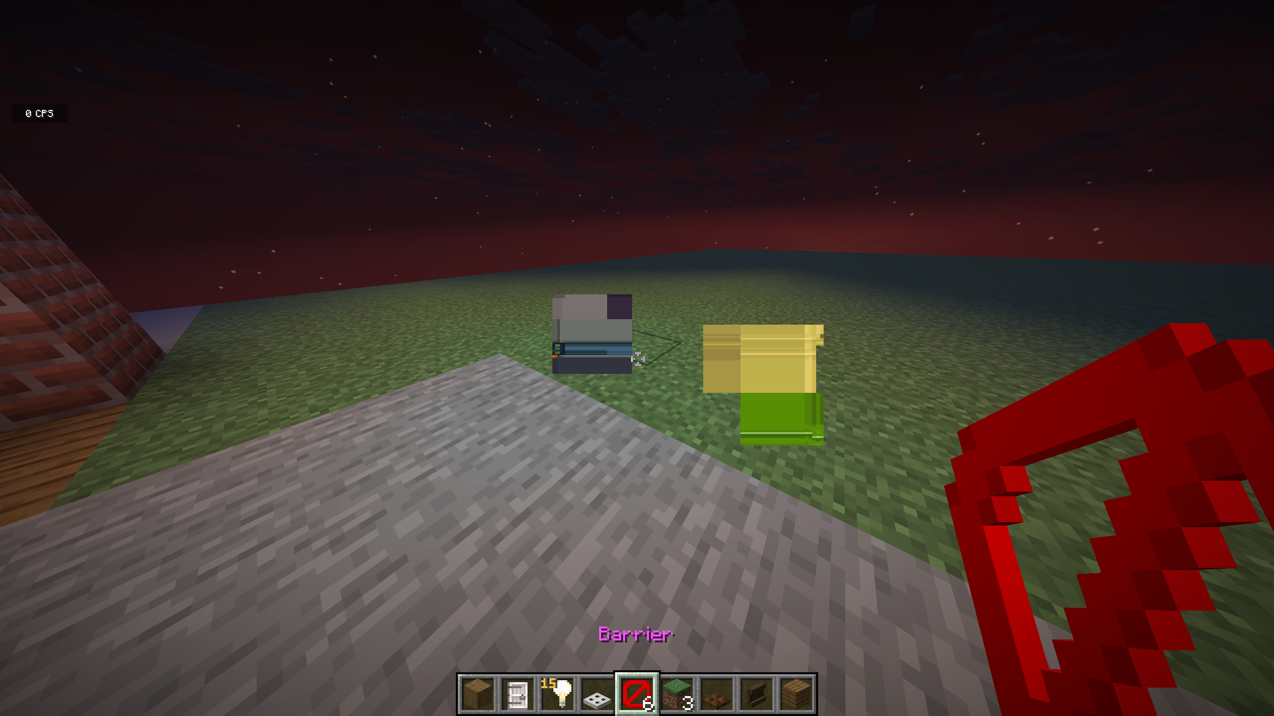 Warum sind die Texturen von barrier und light block so buggy ...