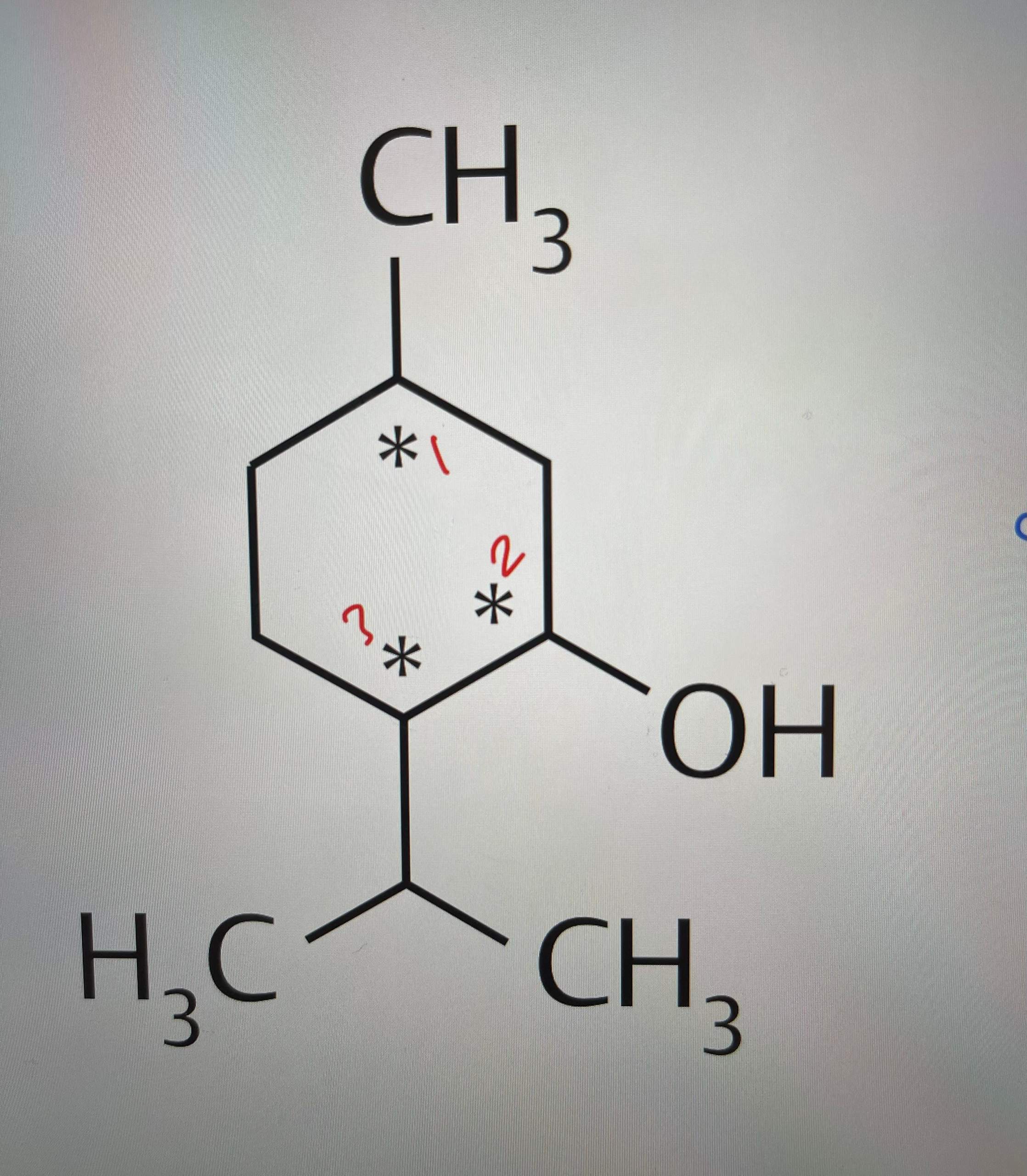 Warum sind diese 3 Chiralitätszentren? (Atom, organische Chemie