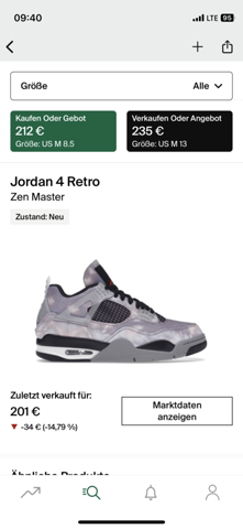 Warum sind diese Jordan 4s fast am Normalpreis?