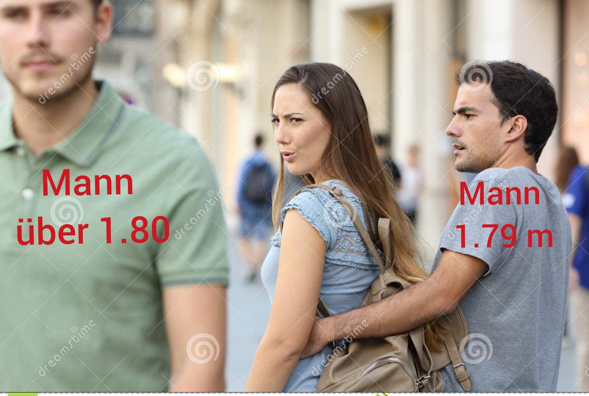 Warum sind Frauen so versessen auf große Männer? (Liebe und