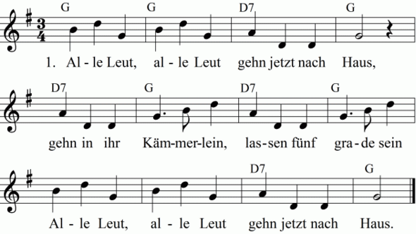 Warum Steht Hier Ein Kreuzvorzeichen Fur Jedes F Obwohl Es Kein F Im Lied Gibt Schule Musik Syntax