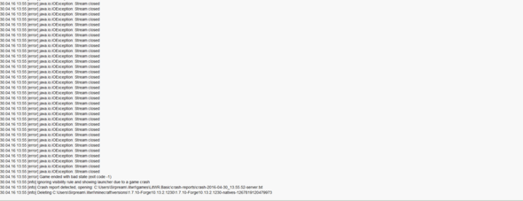 Fehlerbericht LITW - (Minecraft, Error, crash)