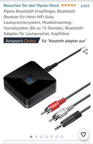 Warum verbindet sich dieses Bluetooth Adapter (an Grundig Anlage angeschlossen) nicht mit dem Kopfhörer?