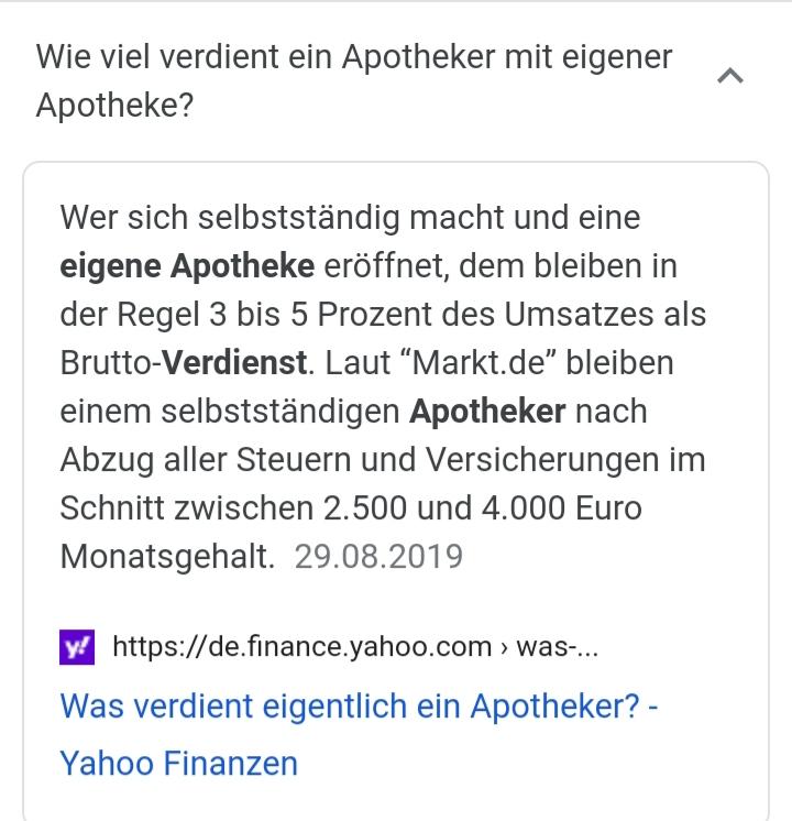 Warum Verdienen Selbstandige Apotheker Nur So Wenig Geld Apotheke