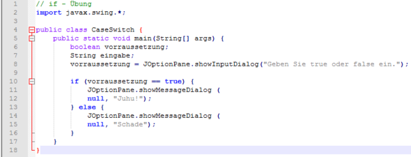 Warum Wird In Diesem Code Die Variable String Deklariert