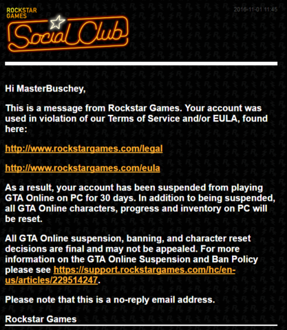 Aus der E-Mail! - (GTA Online, Grand Theft Auto, Rockstar)