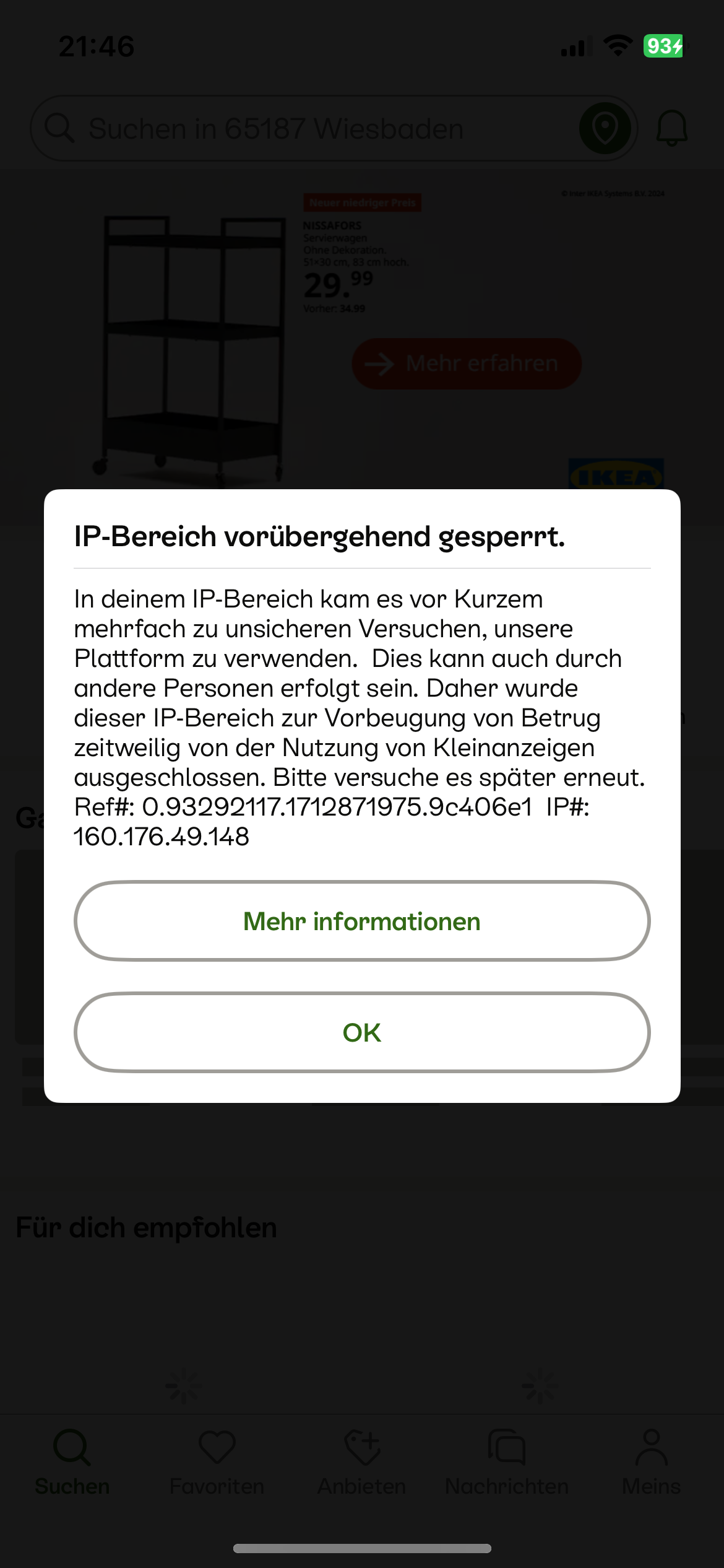 DEIN KONTO KLEINANZEIGEN HELP CENTER visual data 3