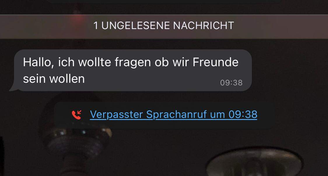 Was antwortet man bitte auf sowas, wenn man nix mit der Person zutuen haben will? (Freunde
