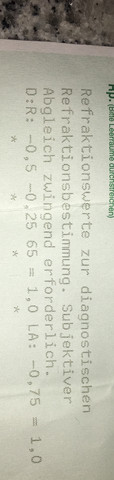 - (Augenarzt, Sehschwäche, Kurzsichtigkeit)