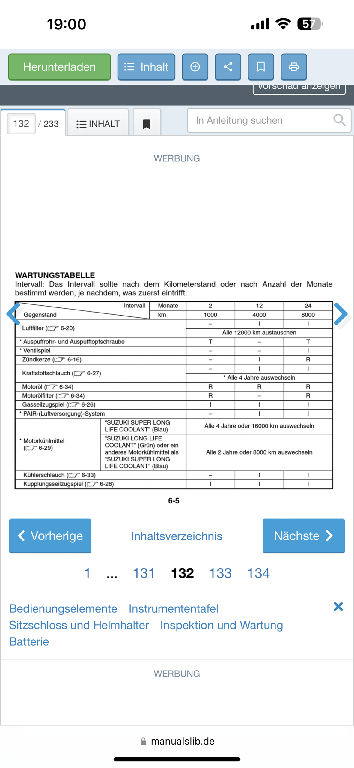 Was bedeuten diese Buchstaben? (Motorrad, Motor, Service)