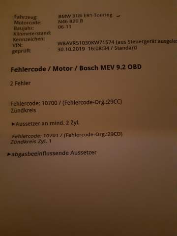Was Bedeuten Diese Fehlercodes Auto Und Motorrad Kfz Bmw