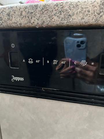 Was bedeuten diese Zeichen auf der Spülmaschine?