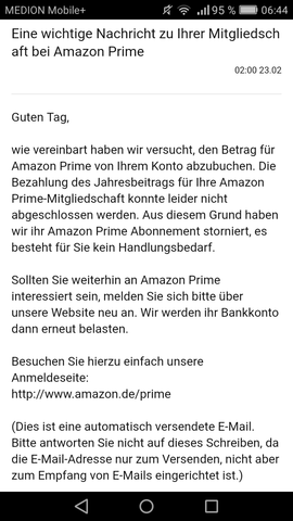 Amazon Prime Abonnement stornieren - (Bank, Amazon Prime, Volksbank)