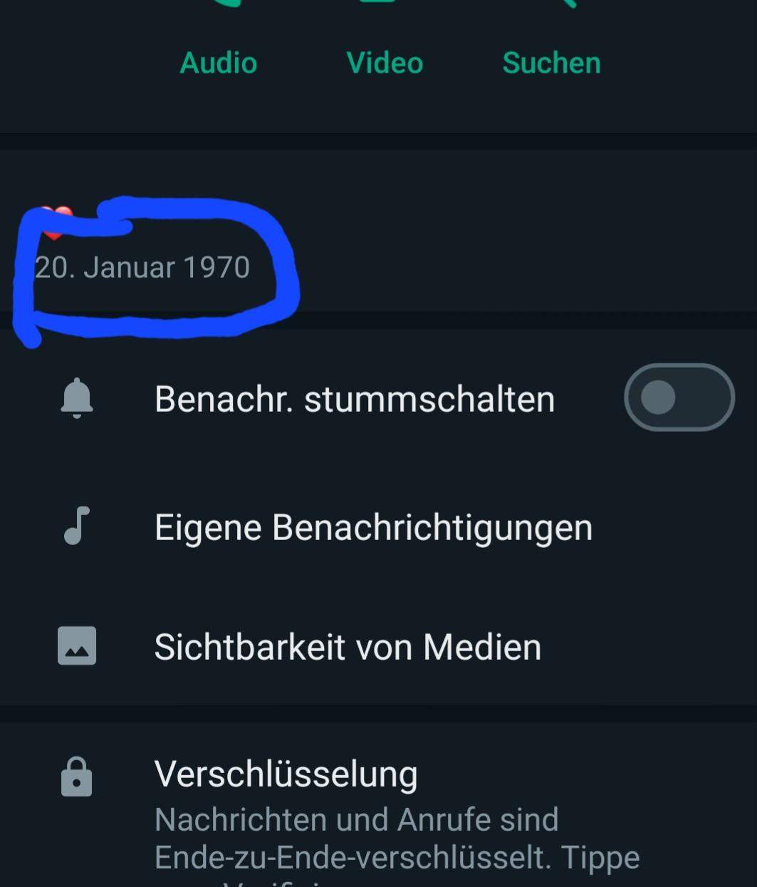 Was bedeutet das Datum im Status? (Handy, Whatsapp status)