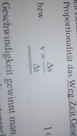 Was Bedeutet Das Dreieck Vor Dem T Und S Foto Dabei Physik Formel