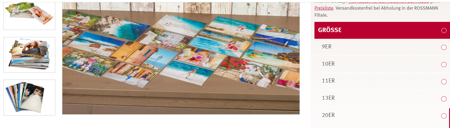 was bedeutet das mit der größe (rossmann foto)?