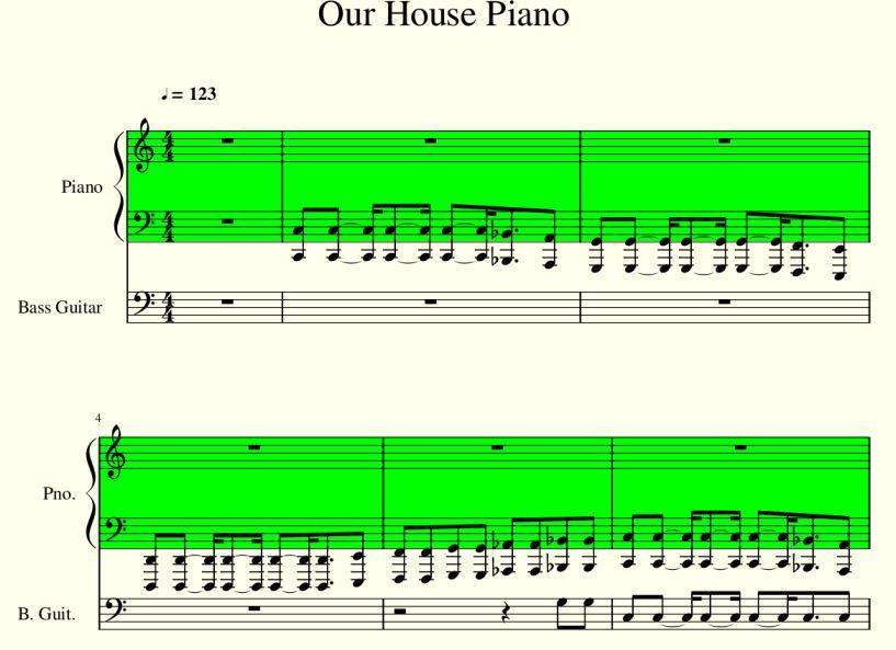 Was bedeutet das Viertelnote = 123? (Noten, Notation)