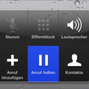 Was bedeutet dieses blaue Zeichen? Eigenschaften? - (iPhone, Telefon, telefonieren)